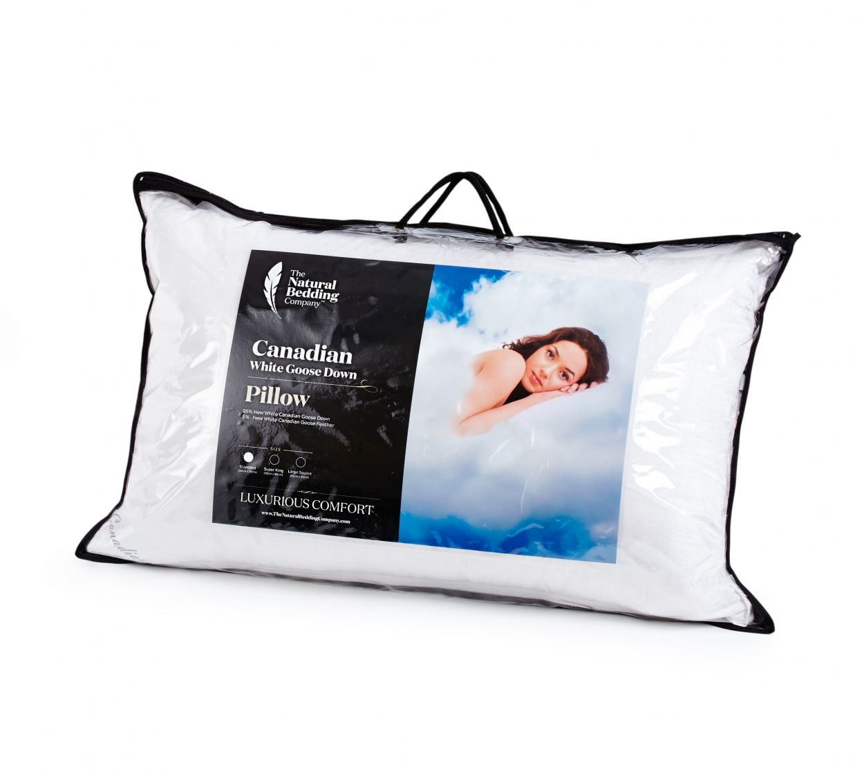 Deluxe Canadian White Goose Down Pillow 