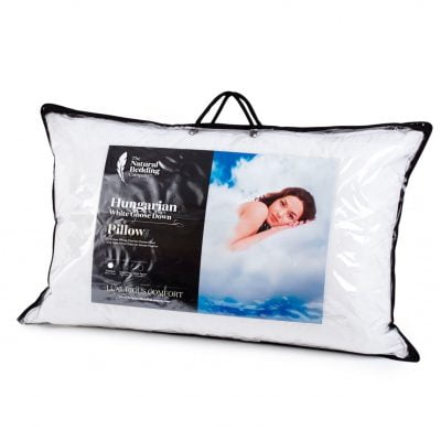 Hungarian White Goose Down Pillow