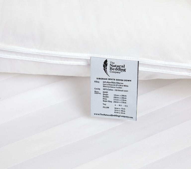 Luxury Siberian Goose Down Duvet The Natural Bedding Company