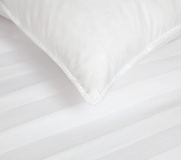 white goose feather and down pillow