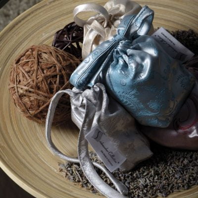 silk lavender bags